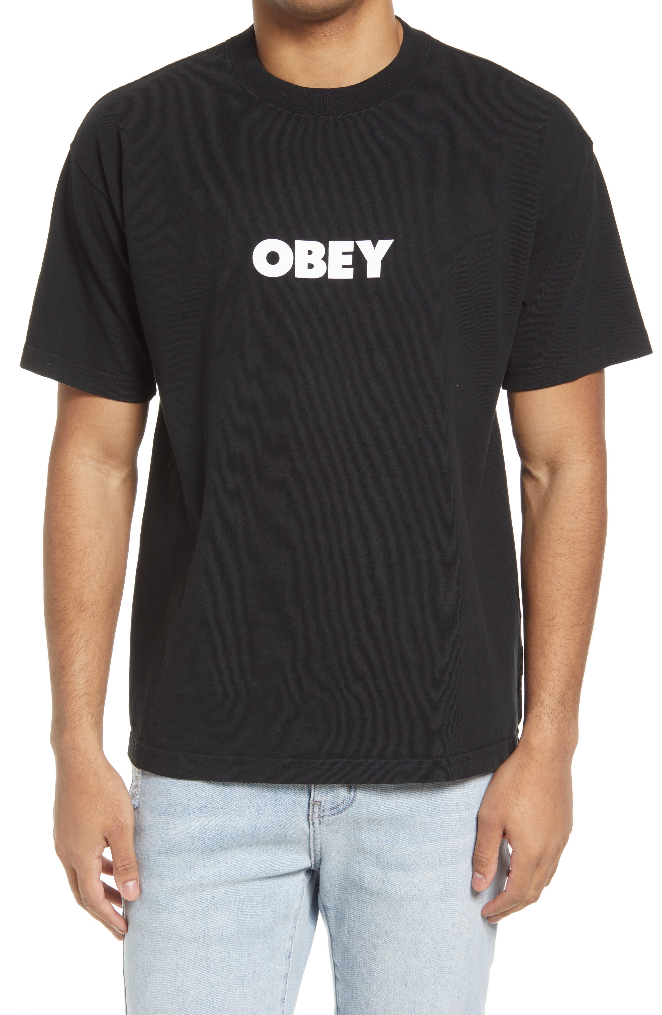 Obey Mens Stretch Your Boundries Box Fit Premium Crew