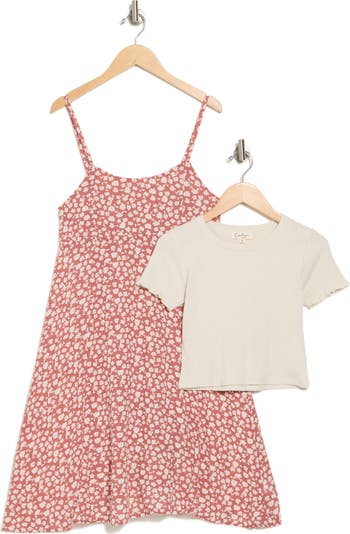 Kids T Shirt Midi Dress Set