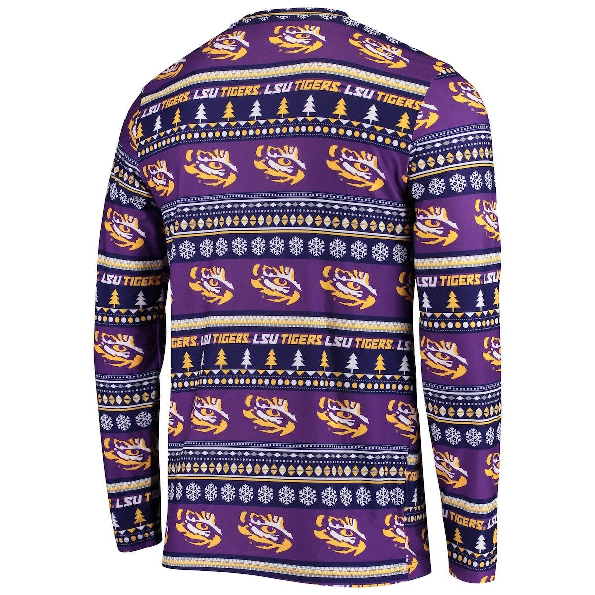 Purple LSU Tigers Ugly Sweater Knit 