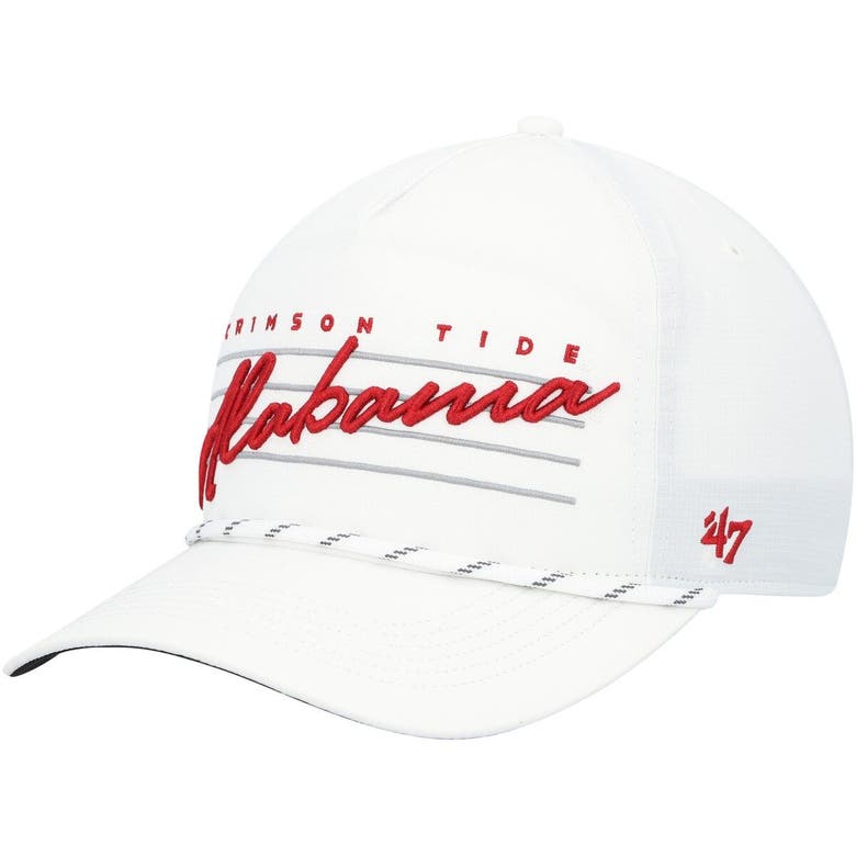 47 ' White Alabama Crimson Tide Downburst Hitch Trucker Snapback Hat In White