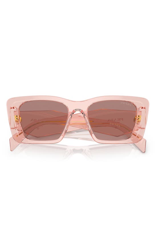 Shop Prada 51mm Butterfly Sunglasses In Lite Brown