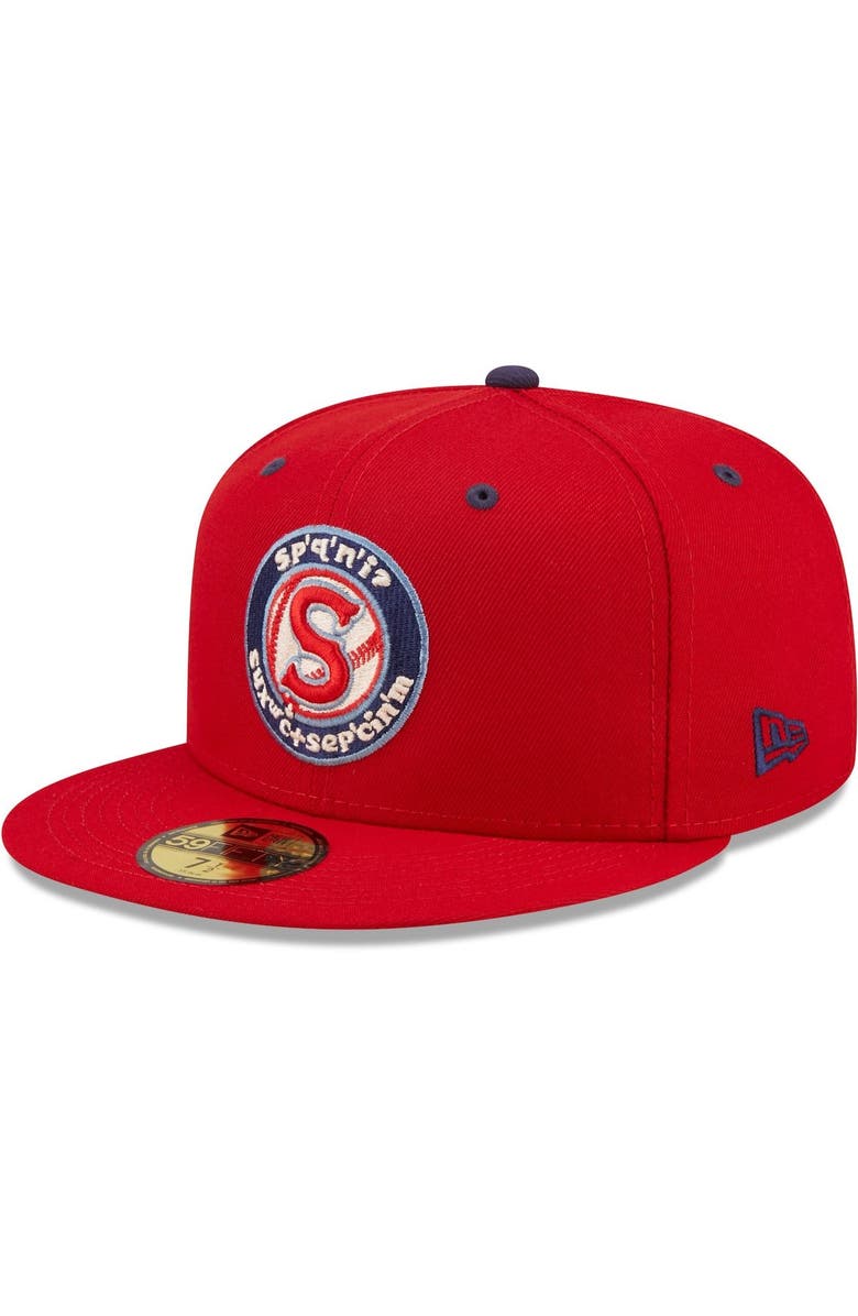 New Era Men's New Era Red Spokane Authentic Collection 59FIFTY Fitted ...