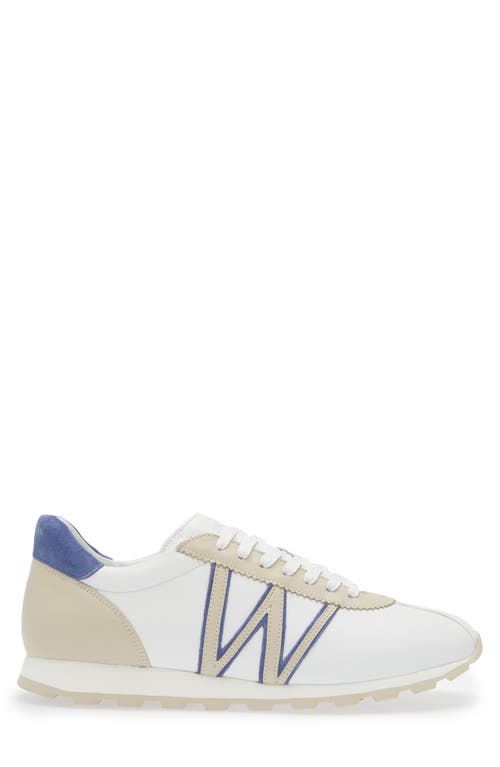 Shop Jm Weston On My Way Sneaker In White/beige/blue