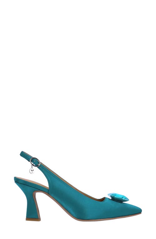 Shop J. Reneé Saskia Slingback Square Toe Pump In Aqua