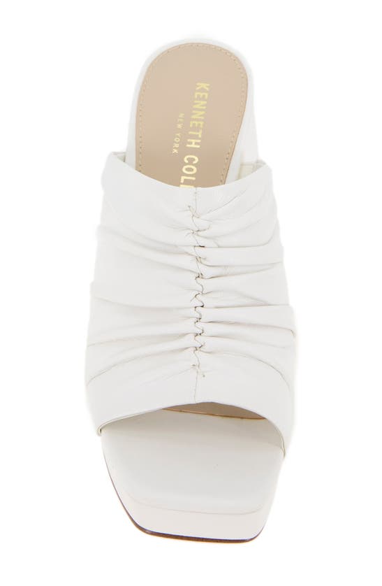 Kenneth Cole Anika Platform Sandal In Ecru Pu