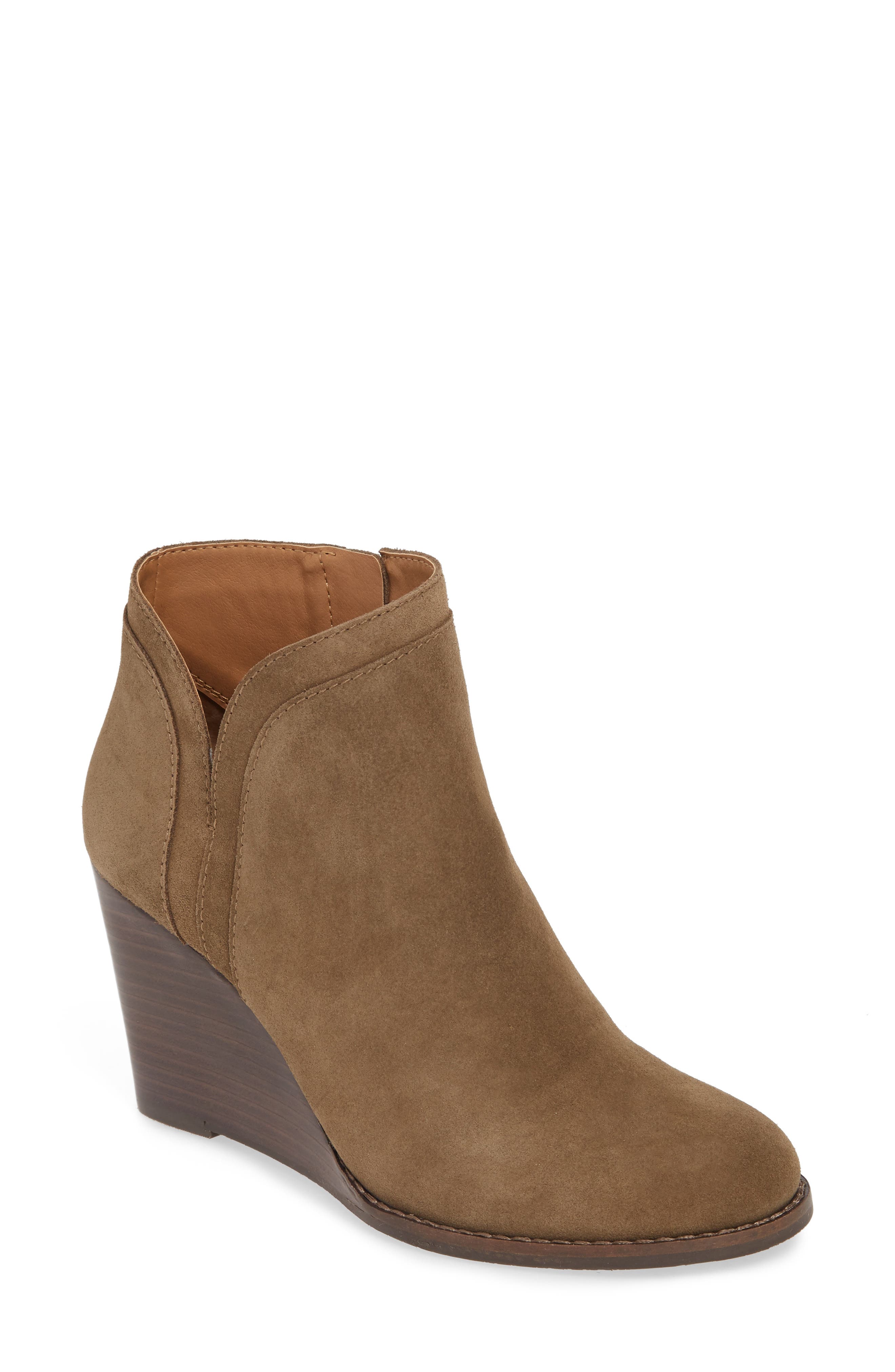 lucky brand yimina wedge bootie