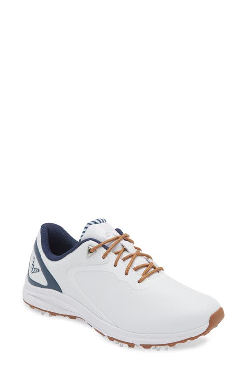 Callaway Golf® Coronado V2 Waterproof Golf Sneaker in White /Navy