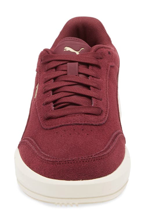 Puma Club Pearl Sneaker In Dark Jasper-dark Jasper-gold