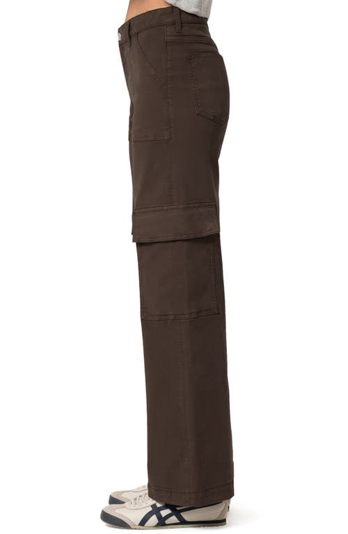 Shop Mavi Jeans Alva High Waist Straight Leg Cargo Pants In Oak Luxe Twill