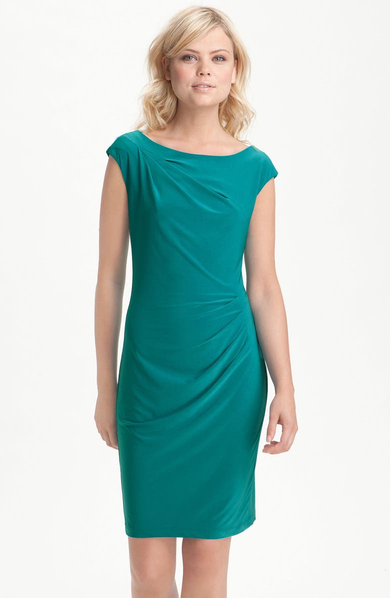 Alex & Ava Boatneck Side Pleat Jersey Dress | Nordstrom