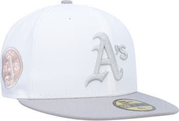 Men's New Era Green Oakland Athletics Road Authentic Collection On Field  59FIFTY Performance Fitted Hat 
