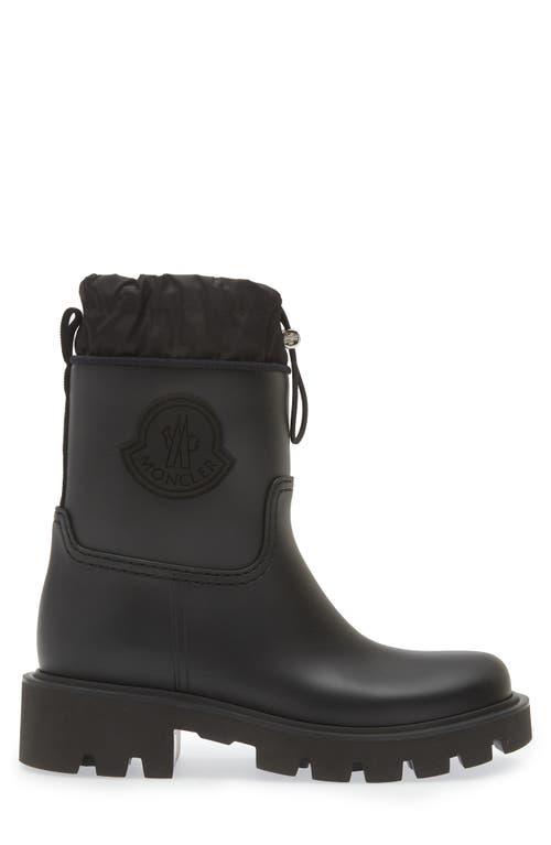 Shop Moncler Kickstream Waterproof Rain Boot In Black