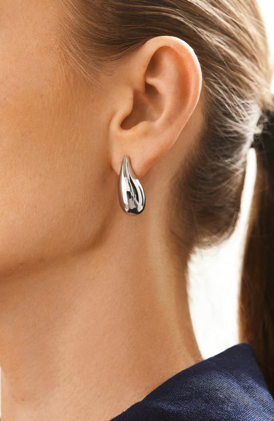 Shop Baublebar Ella Teardrop Earrings In Silver