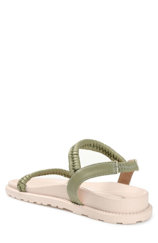 Journee Collection Women's Josee Flat Sandals In Green