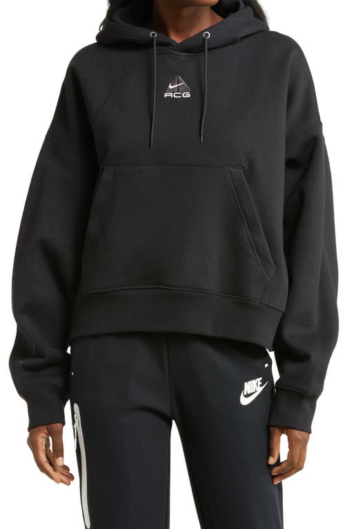 Nike ACG Therma-FIT Tuff Fleece Hoodie in Black/Summit White/Dark Grey