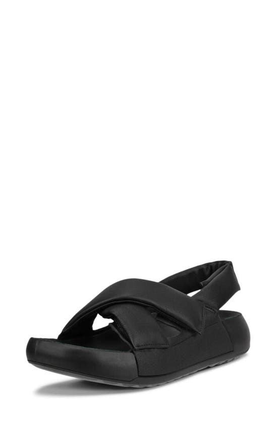 Shop Ecco Cozmo Pf Water Resistant Platform Sandal In Black