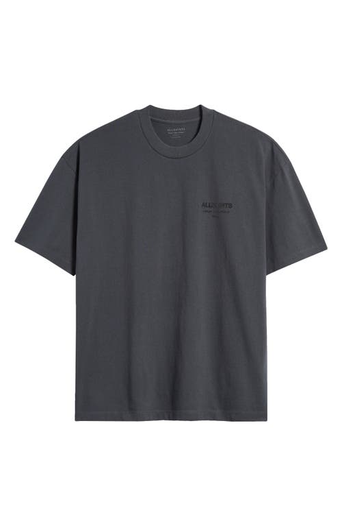 Allsaints Xander Crewneck T-shirt In Carter Grey
