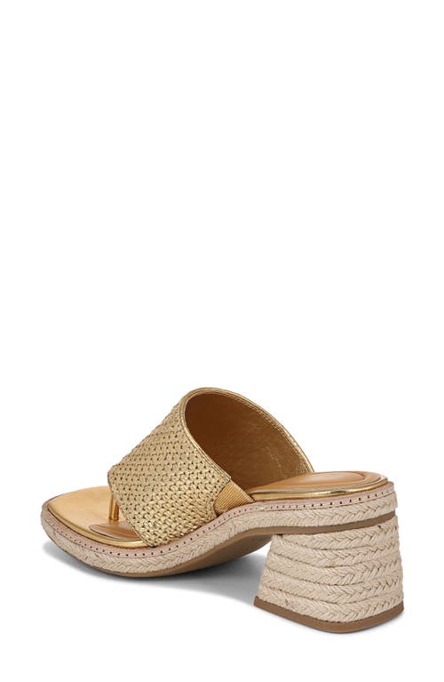 Sarto By Franco Sarto Ferrara Espadrille Platform Sandal In Gold
