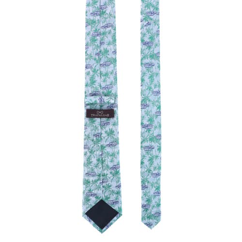 Shop Trafalgar Vacation Dreams  Palm Tree Novelty Silk Necktie In Multiple