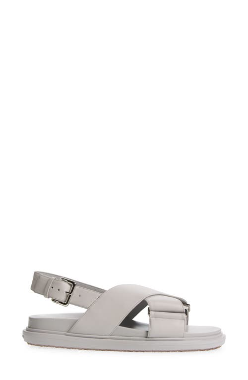 Shop Marni Fussbett Sandal In Off/white