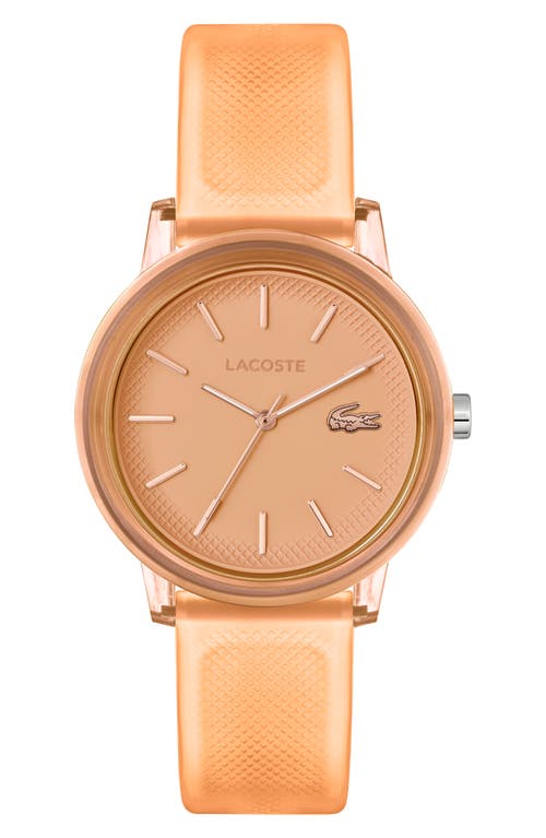 Lacoste L12.12 Silicone Strap Watch, 36mm in Orange 