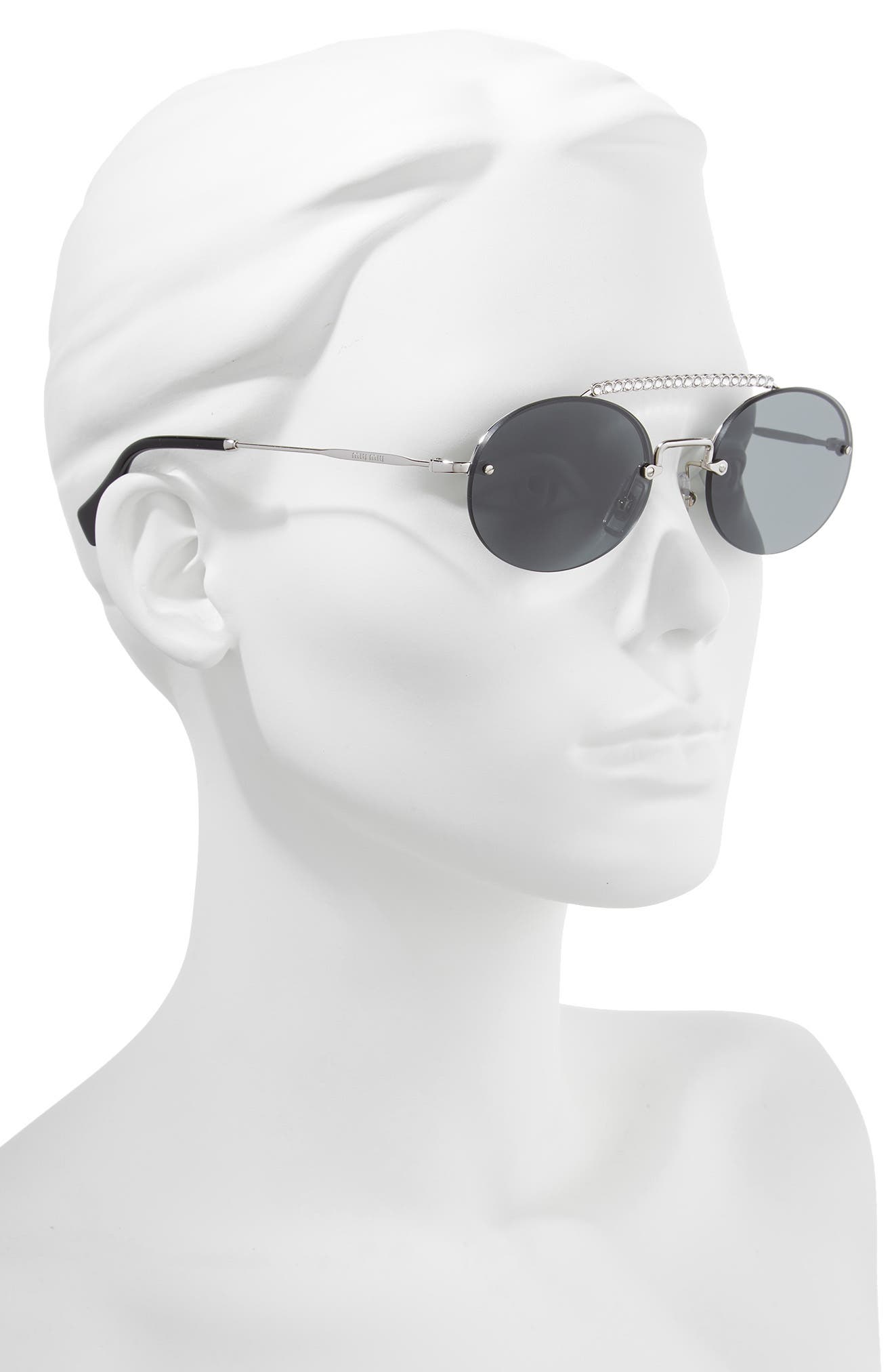 MIU MIU | Evolution 54mm Rimless Round Sunglasses | Nordstrom Rack