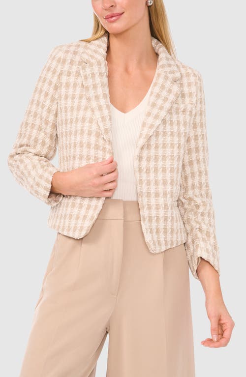 Shop Halogenr Halogen(r) Textured Check Jacket In Coastal Beige