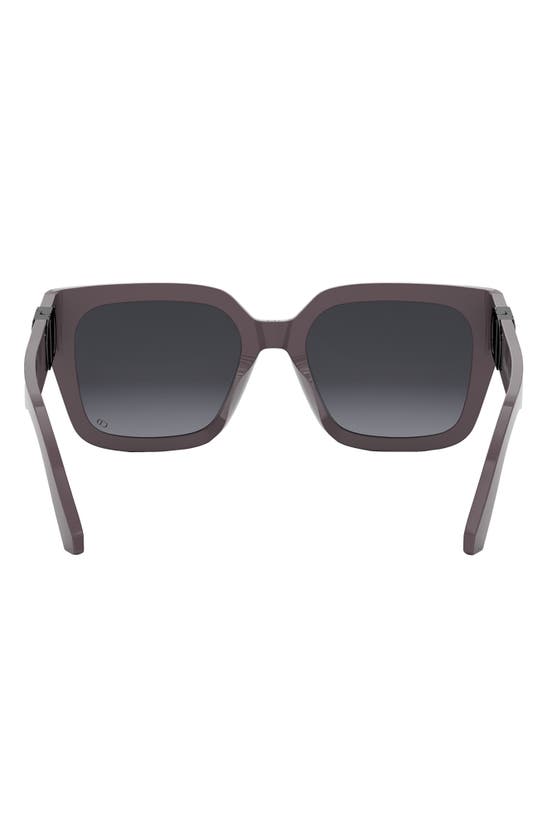 Shop Dior 30montaigne S8u 54mm Square Sunglasses In Grey/ Other / Gradient Smoke