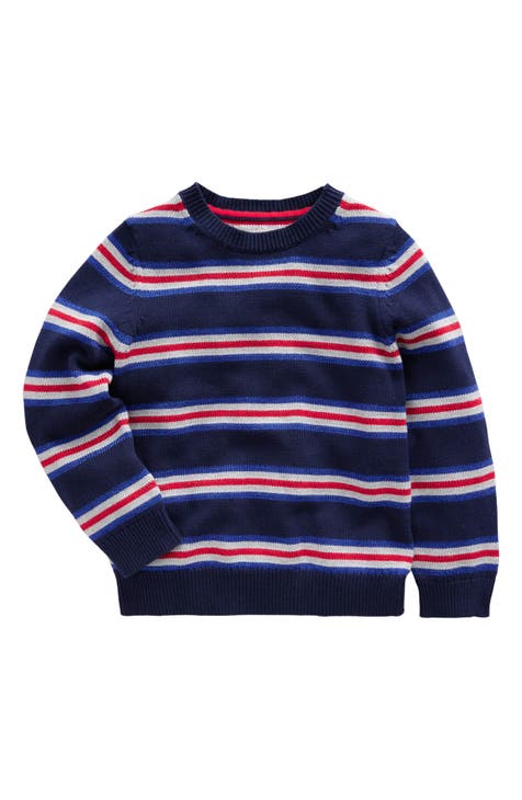 Kids' Sparkle Stripe Crewneck Sweater (Toddler, Little Boy & Big Boy)