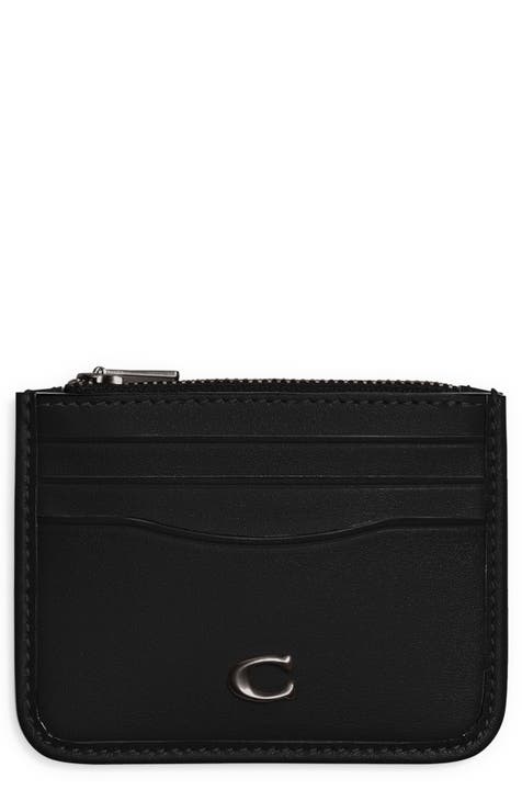 Coach Leather card holder, Men's Accessories