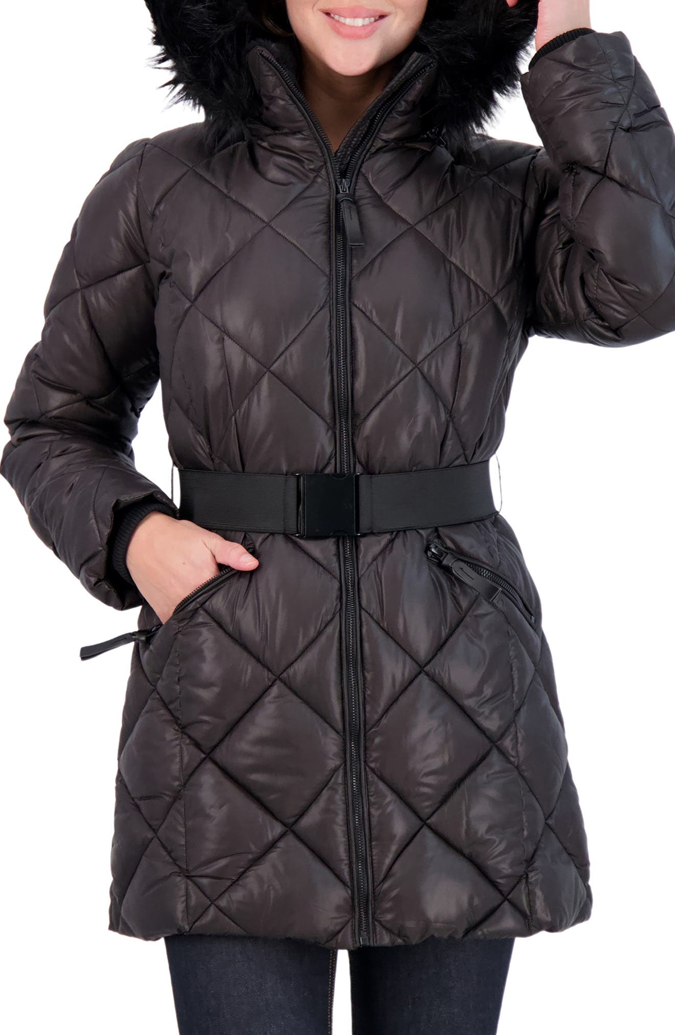 usa pro quilted parka jacket ladies