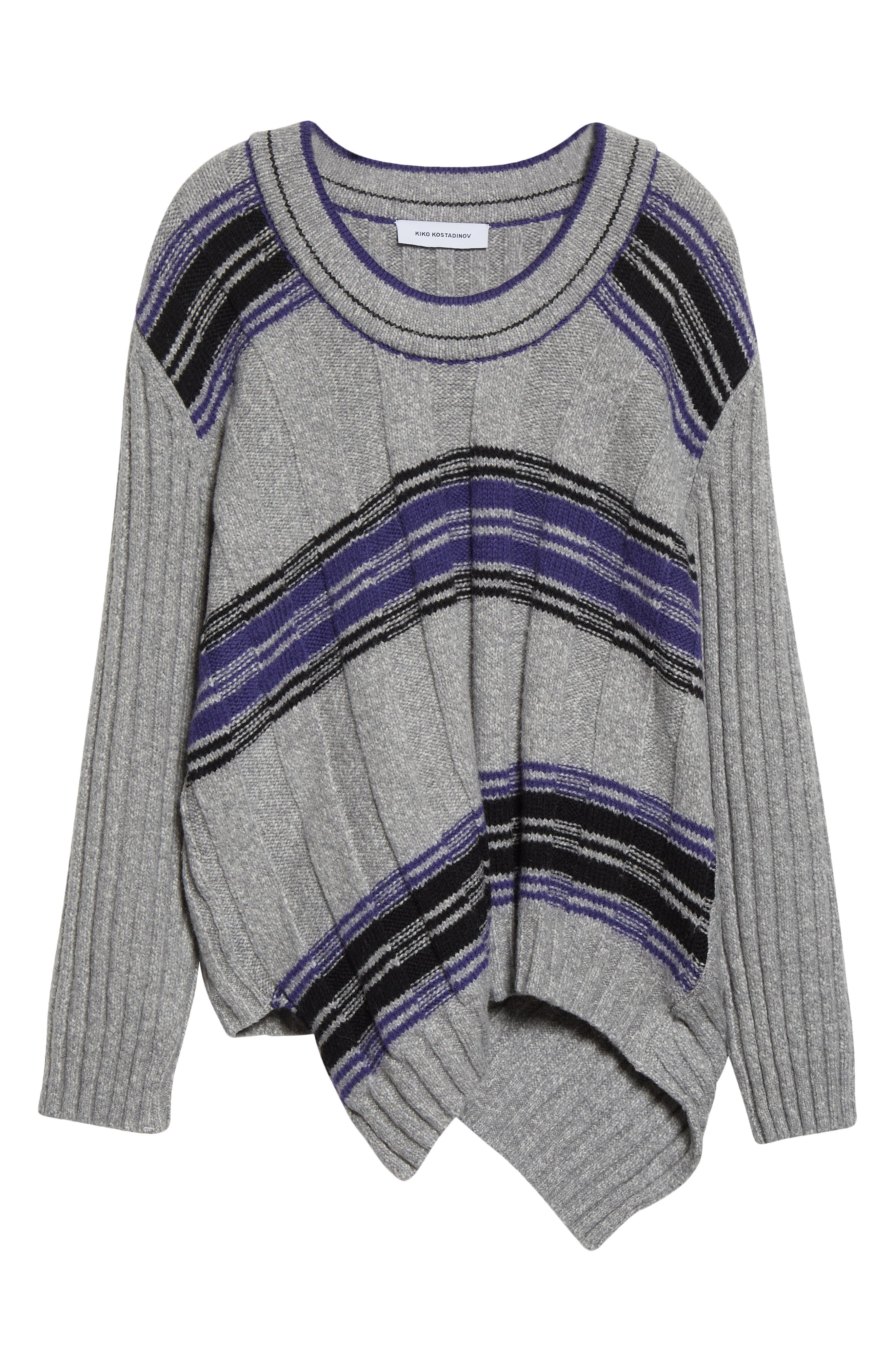 KIKO KOSTADINOV Brutus Stripe Asymmetric Cotton & Wool Blend