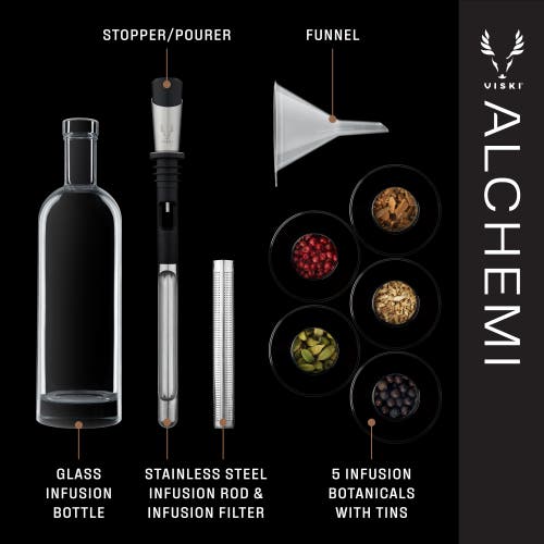 Viski Alchemi Spirits Infusion Kit In Silver