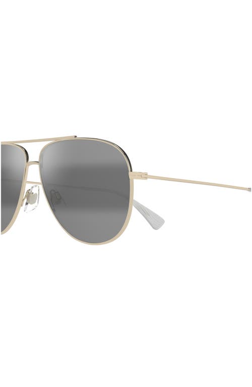 Maui Jim Hauoli Xl 62mm Polarized Oversize Aviator Sunglasses In Gold/neutral Grey