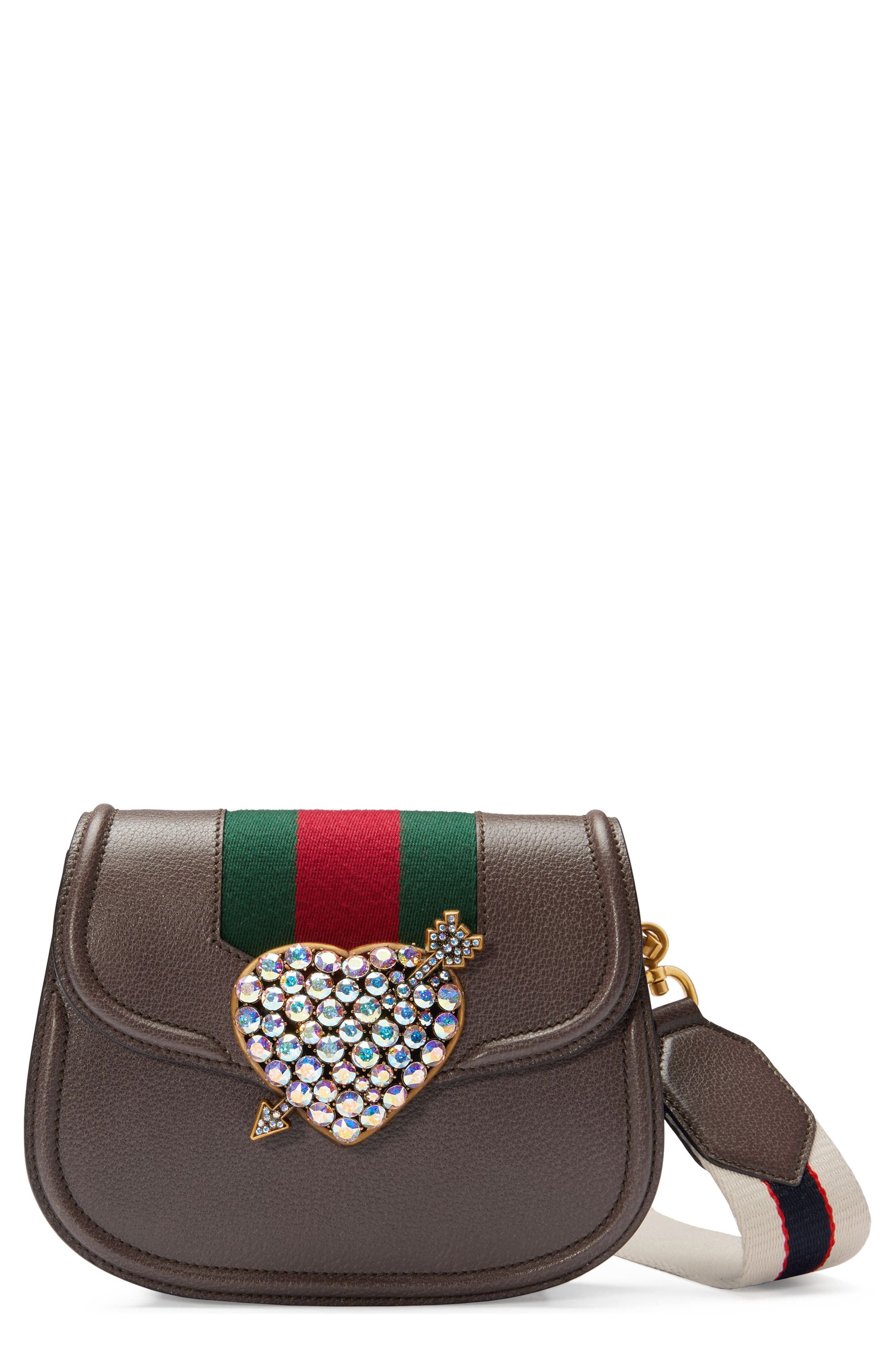gucci bag with heart logo