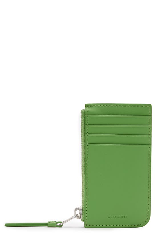 Allsaints Marlborough Leather Wallet In Green | ModeSens