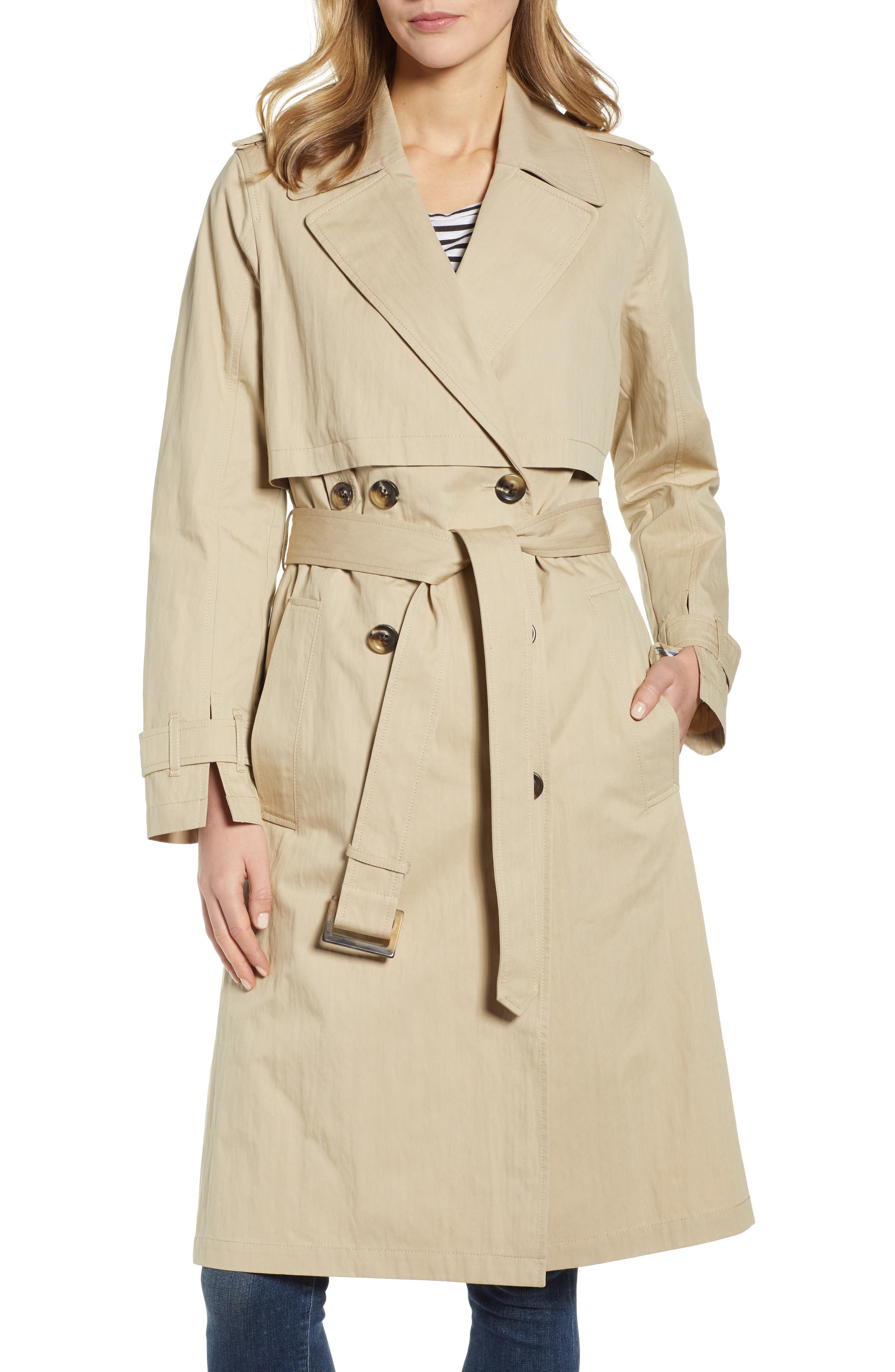 london fog double breasted trench coat