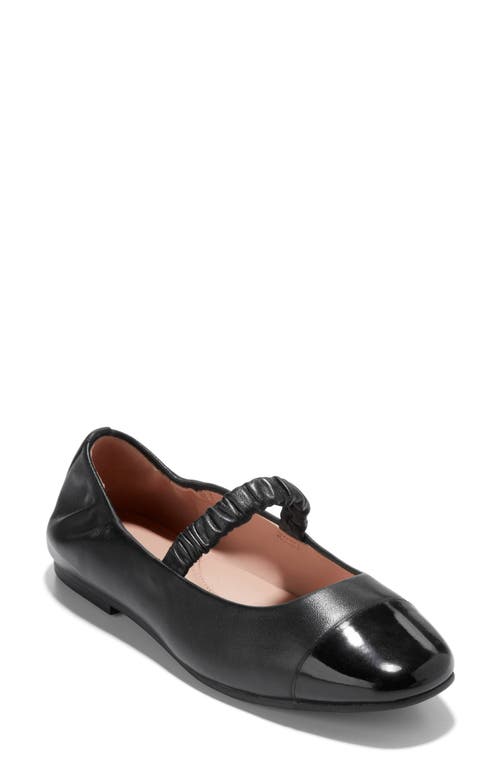 Cole Haan Yvette Mary Jane Flat Black/Black Patent Leather at Nordstrom,