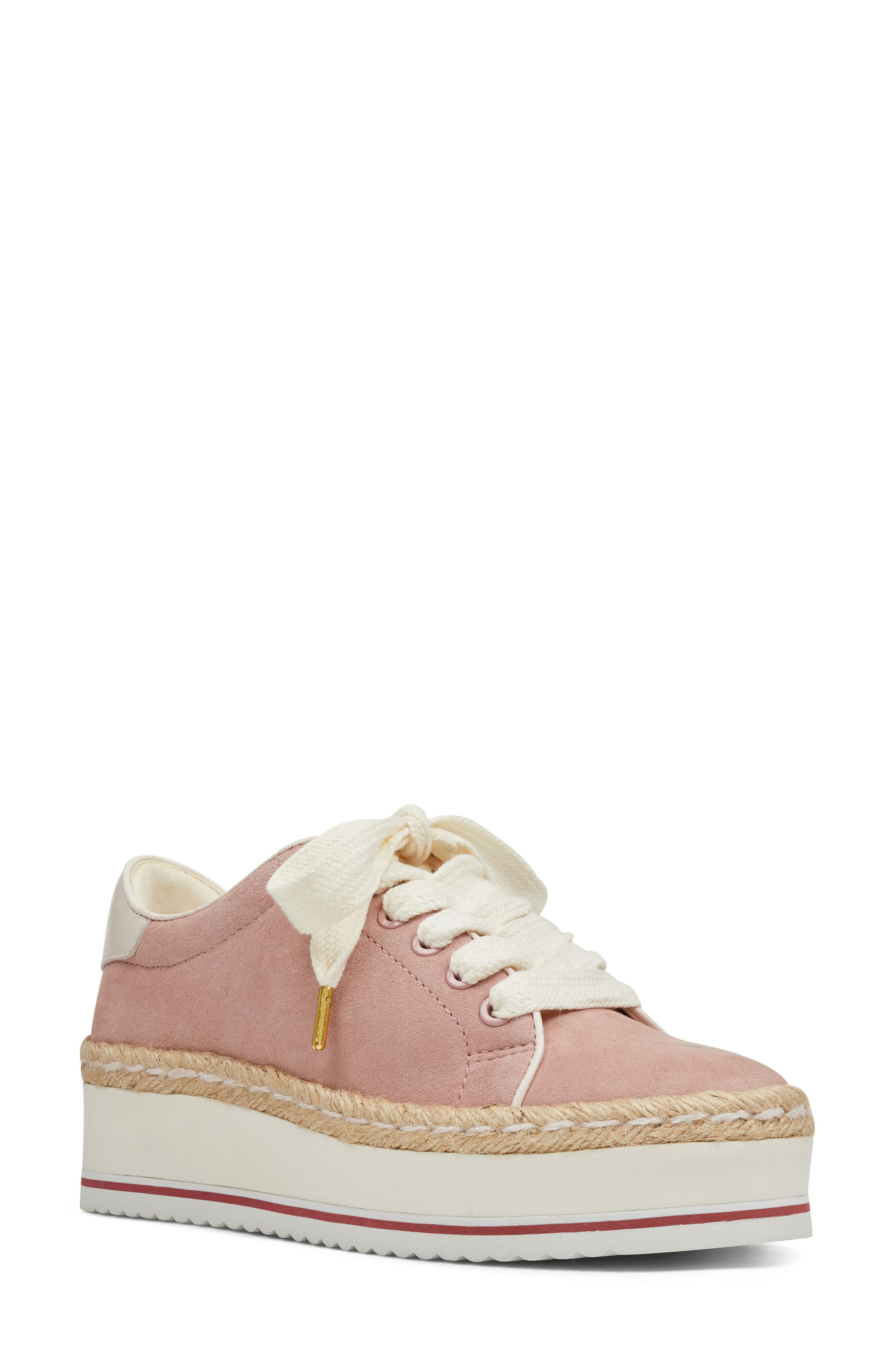 Nine West Evie Espadrille Platform Sneaker, Pink
