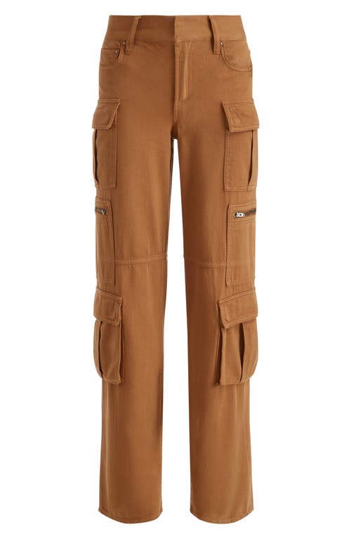 Shop Alice And Olivia Alice + Olivia Cay Cargo Jeans In Camel