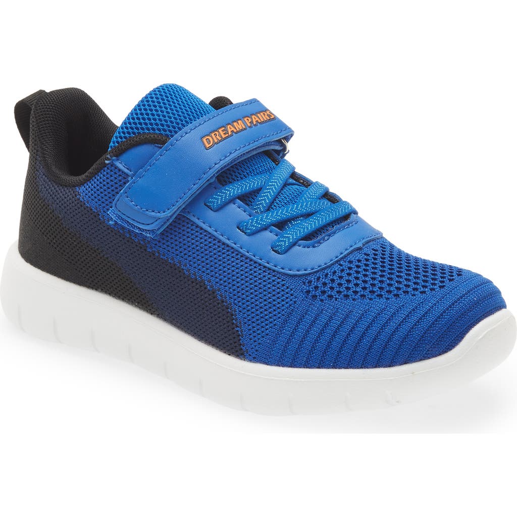 Dream Pairs Knit Low Top Sneaker In Royal/blue/navy