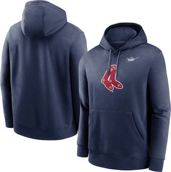 Men's Nike Gray Boston Red Sox Color Bar Club Pullover Hoodie