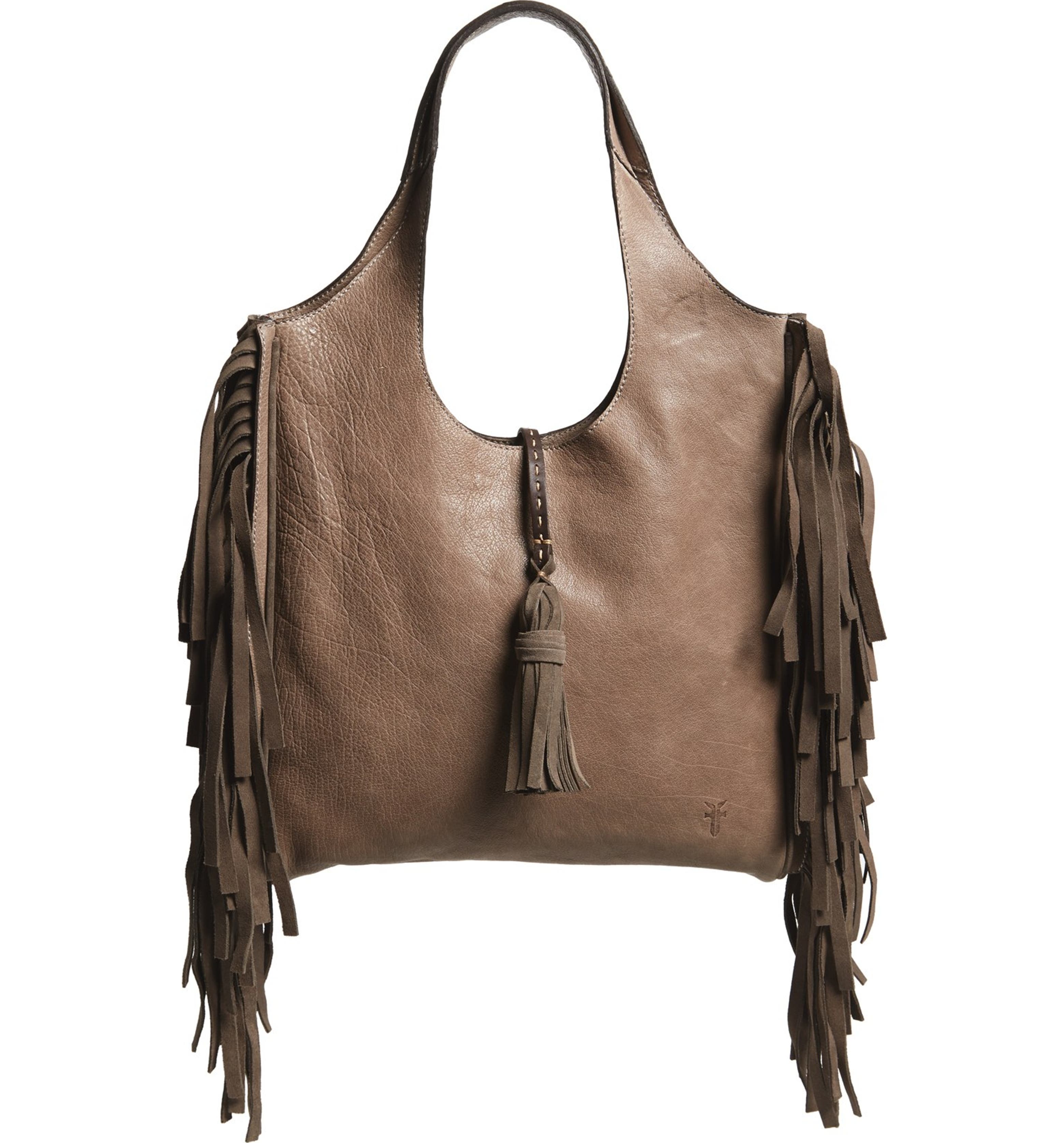 Frye 'Farrah' Fringed Buffalo Leather Shoulder Bag | Nordstrom