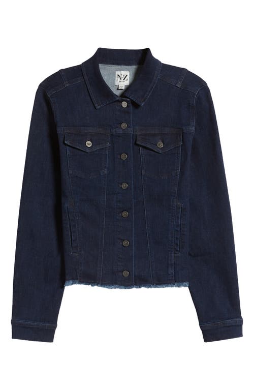 Nic + Zoe Nic+zoe Essential Fray Hem Denim Jacket In Twilight