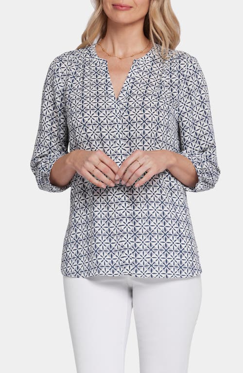 Nydj Pintuck Blouse In Early Bird