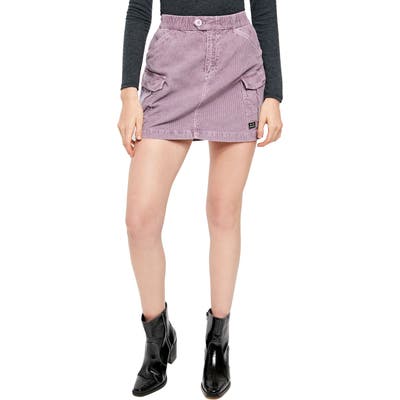 Bdg Urban Outfitters Corduroy Utility Skirt, Purple
