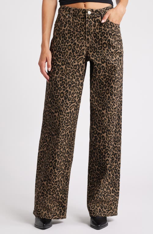 PTCL Baggy Wide Leg Jeans in Leopard 