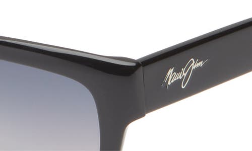 Maui Jim 55mm Core Cat Eye Polarized Sunglasses In Black Black Grey