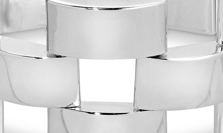 Shop Eye Candy Los Angeles Paola Cuban Chain Bracelet In Silver