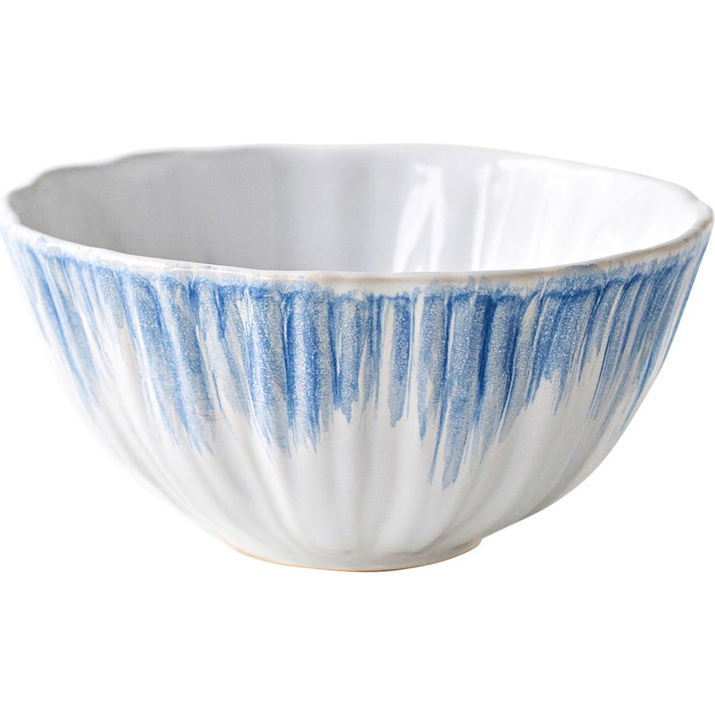 Vietri Bari Blue And White Cereal Bowl In Blue